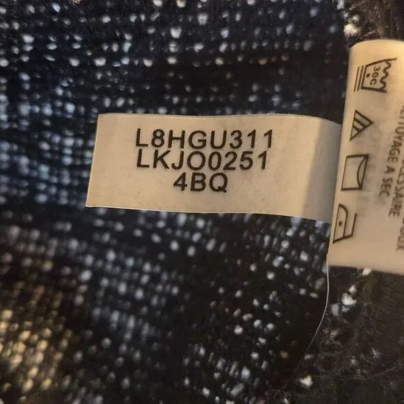 Karl Lagerfeld Tweed Lace Hem Marled Black Skirt Size 4 Feminine Coquette Girl - Picture 7 of 14